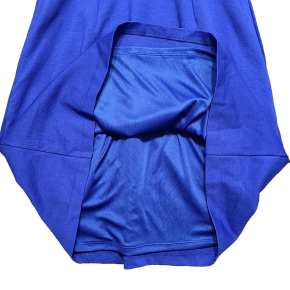 Boden Melanie Ponte Dress Long Sleeve Pleated Greek Blue - Picture 4 of 7